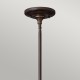 Mała lampa wisząca Mayflower - 1 źródło światła - Postarzany brąz - Wersja B