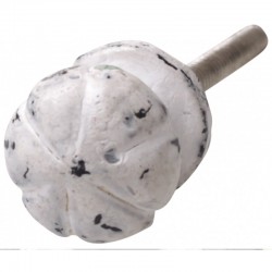 Białe Gałki Meblowe Postarzane