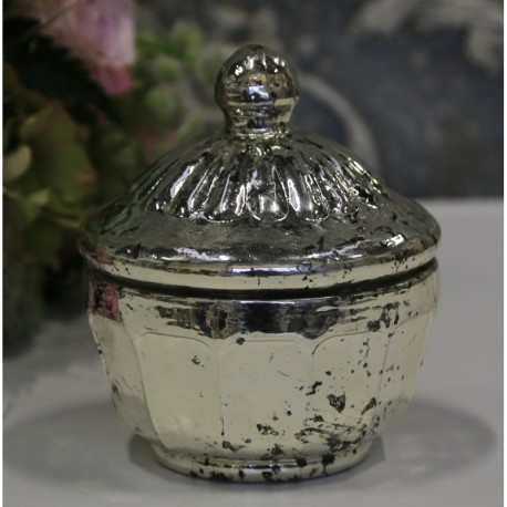 Srebrny Pojemnik z Przykrywką Silver Chic