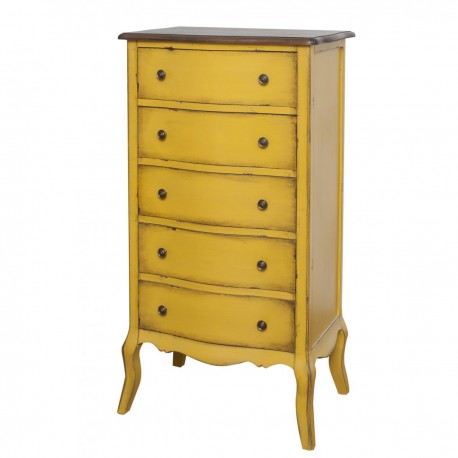 Żółta Komoda Prowansalska Mellow 5S