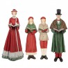 Figurki Na Boże Narodzenie Kolędnicy 40 cm 4 szt. Clayre & Eef