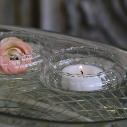 Świecznik Pływający Przezroczysty
