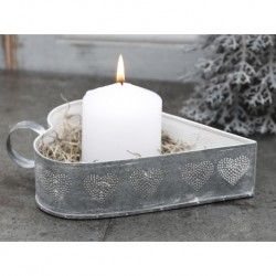 Taca Metalowa Chic Antique Serce