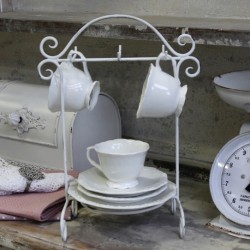 Stojak Na Filiżanki i Talerzyki Provence Chic