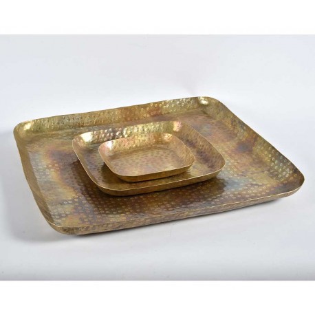 Złota Taca Belldeco Kwadratowa