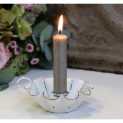 Biały Świecznik Chic Antique