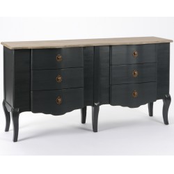 Grafitowa Komoda 2 Lamani