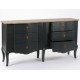 Komoda Prowansalska Czarna Szeroka Lamani