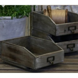 Drewniany Pojemnik Chic Antique