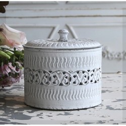 Pojemnik Metalowy White Chic 