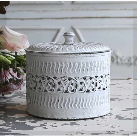 Pojemnik Metalowy White Chic 