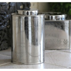 Puszka Na Cukier Srebrna