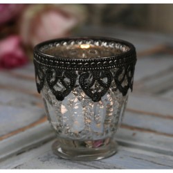 Srebrny Świecznik Postarzany