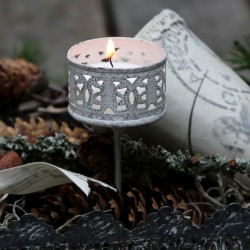 Świeczniki Metalowe Chic Antique 4szt.