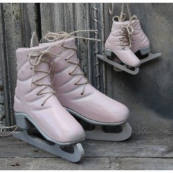 Dekoracja Świąteczna Łyżwy Pudrowe 2