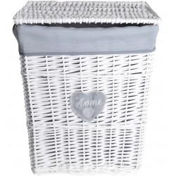 Wiklinowy Kosz Na Bieliznę Biały B