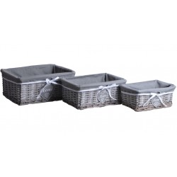 Kosz Wiklinowy Szary 1A