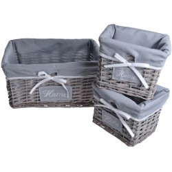 Kosz Wiklinowy Szary 2C