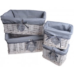 Kosz Wiklinowy Szary 2A