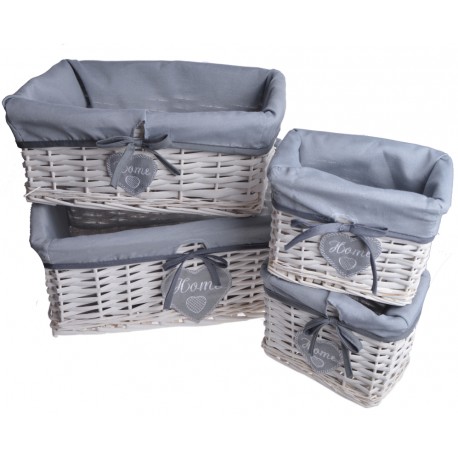 Kosz Wiklinowy Szary 2A