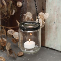 Szklany Lampion Chic Antique