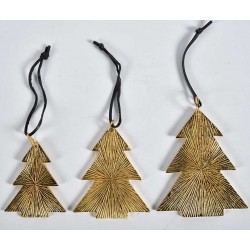 Zawieszka Choinka Złota A