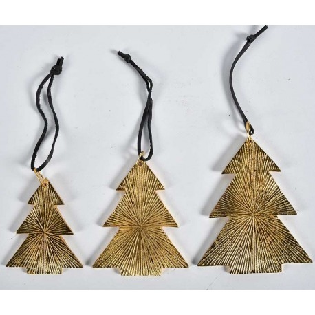 Zawieszka Choinka Złota A