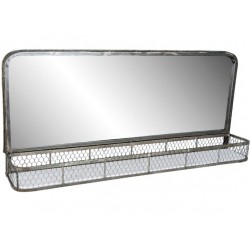 Lustro Z Półką Metalowa Rama A