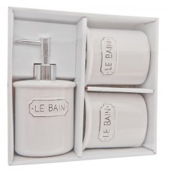 Zestaw Łazienkowy Biały Bain