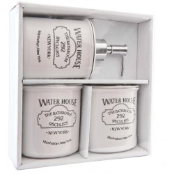 Zestaw Łazienkowy Z Napisami