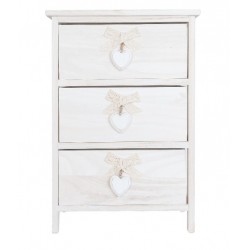 Szafka Rustykalna Biała Serca B