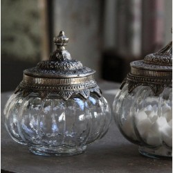 Szklany Pojemnik Chic Antique Metal 1