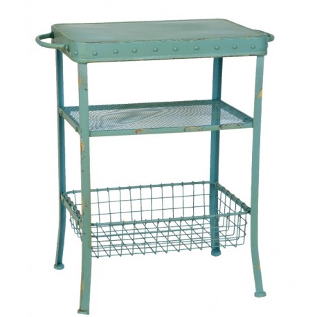 Stolik Metalowy Postarzany