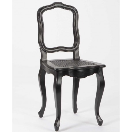 Krzesło Prowansalskie Czarne Mahoń