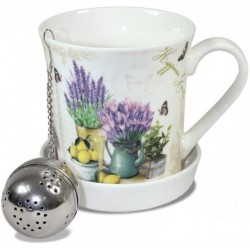 Kubek Prowansalski z Zaparzaczem i Okapkiem B