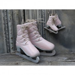 Dekoracja Świąteczna Łyżwy Pudrowe 1