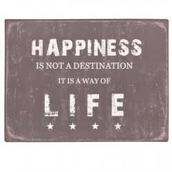 Metalowy Obrazek Happiness