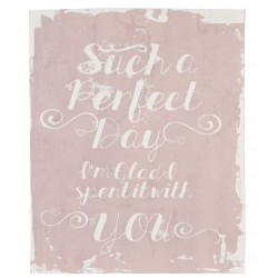 Obraz Retro Z Napisami Różówy