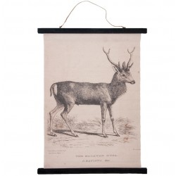 Obraz Vintage Mapa z Kwiatami B