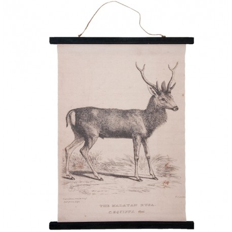 Obraz Vintage Mapa z Kwiatami B