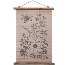 Obraz Vintage Mapa z Kwiatami 1B