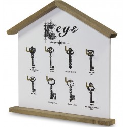 Wieszak Na Klucze Żeliwny Biały