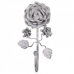 Metalowy Wieszak z Różą