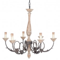 Żyrandol w Stylu Prowansalskim Liście