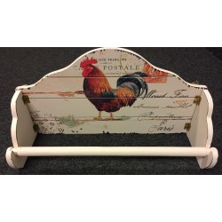 Uchwyt Na Papier z Kogutem w Stylu Prowansalskim