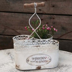 Metalowe Pojemniki Chic Antique z Uchwytem