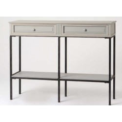 Konsola Postarzana Szara Meli