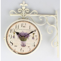 Zegar Dworcowy z Lawendą
