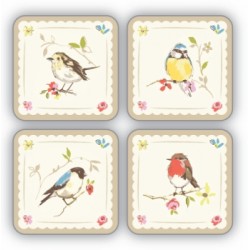 Podkładki Korkowe Pod Kubek Ptaszki