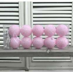 Kule Świecące Cotton Balls Białe